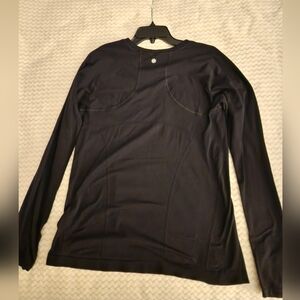 Athleta Womens Momentum seamless top, fitted, XL, Black